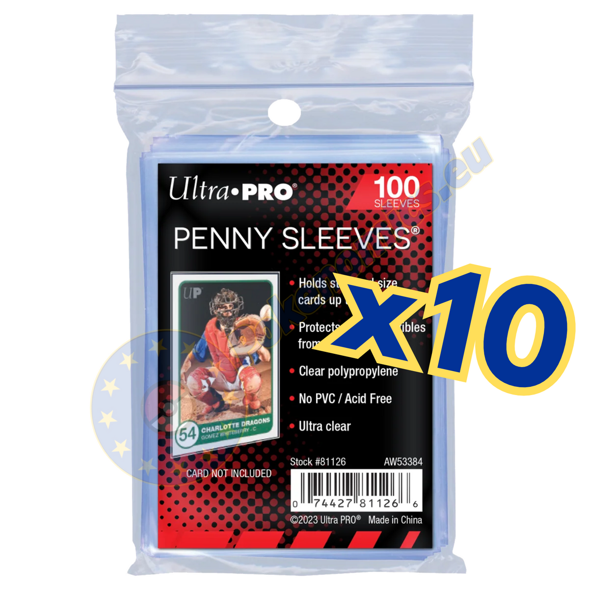2.5" x 3.5" Penny Sleeves® Soft Trading Card Protectors, ULTRA PRO