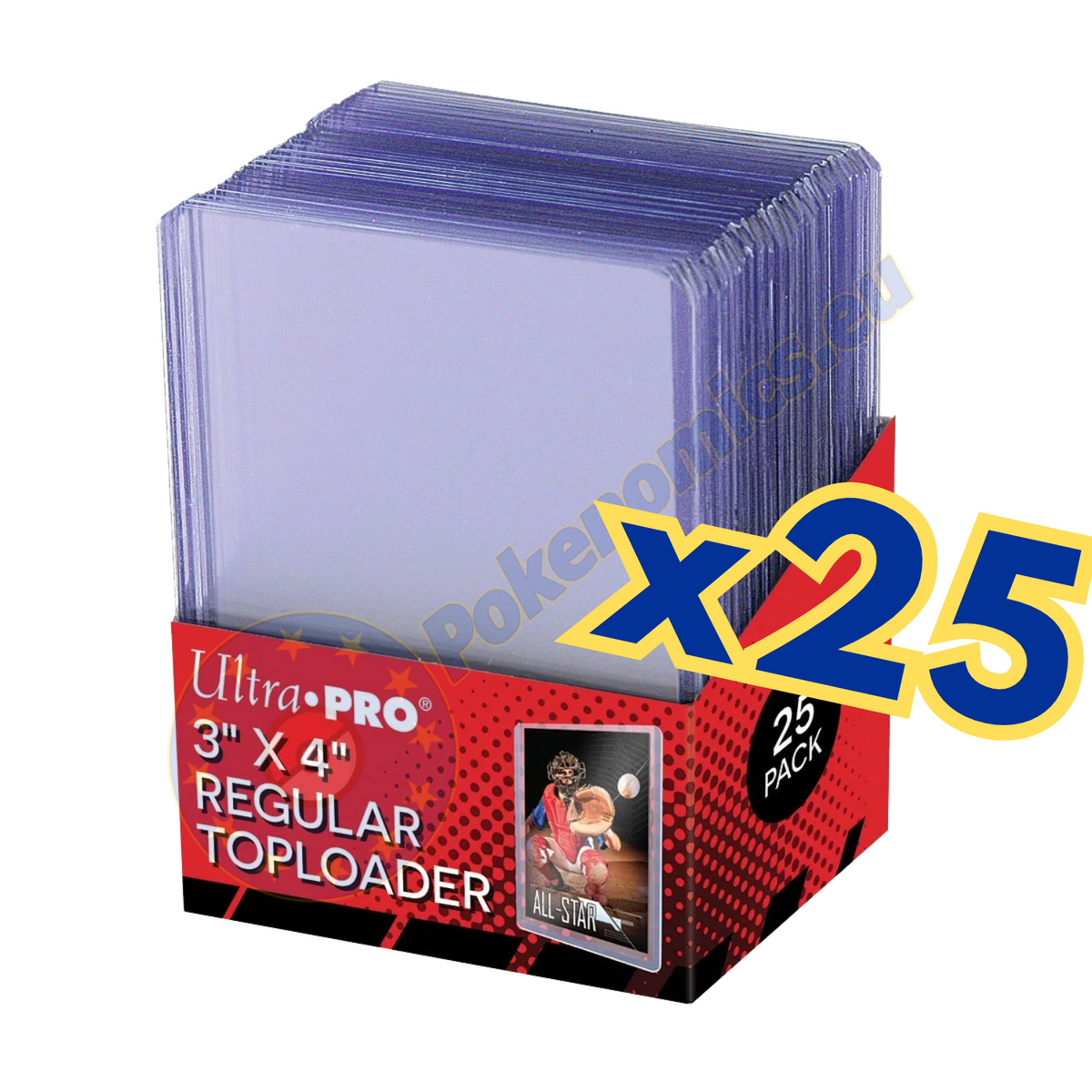3" x 4" Clear Regular TOPLOADER® Sleeves (25pc.), ULTRA PRO
